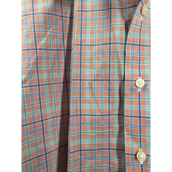 JOS A BANK Mens Executive Collection Tailored Fit Check Button Shirt Size Medium - Picture 2 of 4